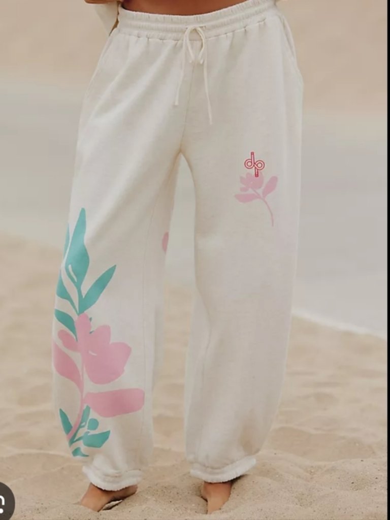 Anthropologie Floral Jogger Sweatpants Size L